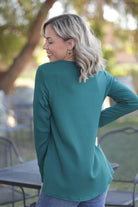 Now N Forever Subtly Striped Long Sleeve Top