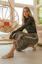 BiBi Leopard Prtins With Side Line Details Drawstrings
