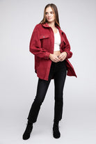 BiBI Fleece Buttoned Down Oversized Jacket BiBi