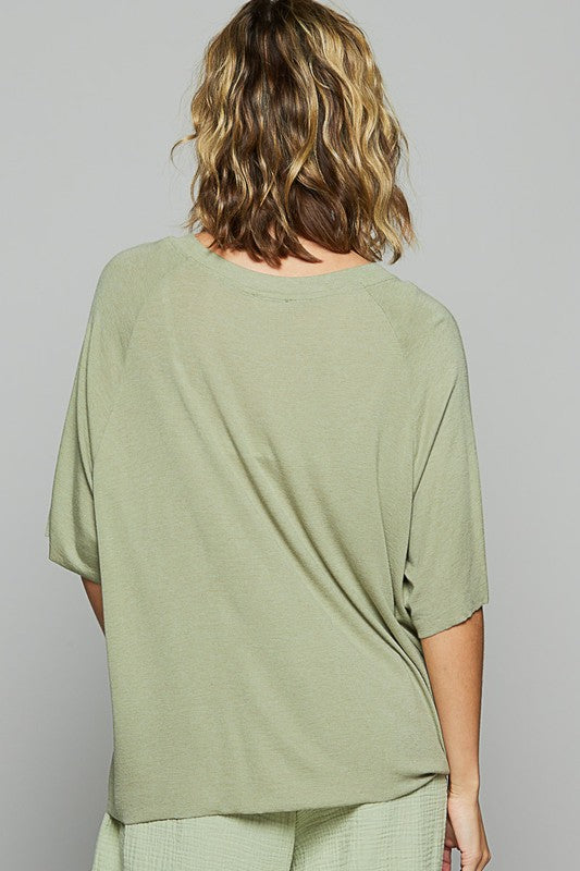 POL Sage Round Neck Half Sleeve T-Shirt