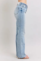 Judy Blue Mid Rise Light Wash Dad Jeans