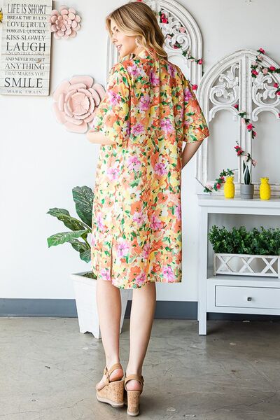 Heimish Multi Color Floral Open Cardigan Plus Size