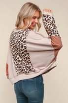 Haptics Reverse Stitches Loose Fit Sweater Top