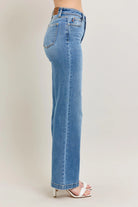 Judy Blue Medium Washed High Waist Straight Jeans
