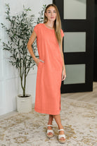 PREORDER: Mineral Wash Relaxed Maxi Tank Dress in Three Colors Womens