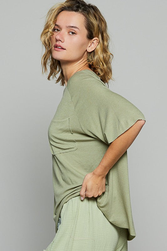 POL Sage Round Neck Half Sleeve T-Shirt