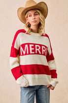 BiBi Christmas Merry Lettering Sweater