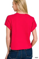 Zenana Ruby Premium Cotton Relaxed Crop Tee