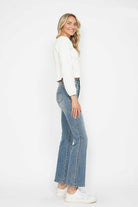 Judy Blue Multi Inseam Tummy Control Back Embroidered Pocketed Bootcut Jeans