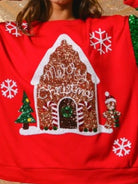 Preorder: Christmas Theme Sequin Long Sleeve Sweatshirt