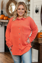 Blumin Simply Captivating Button Down - Orange