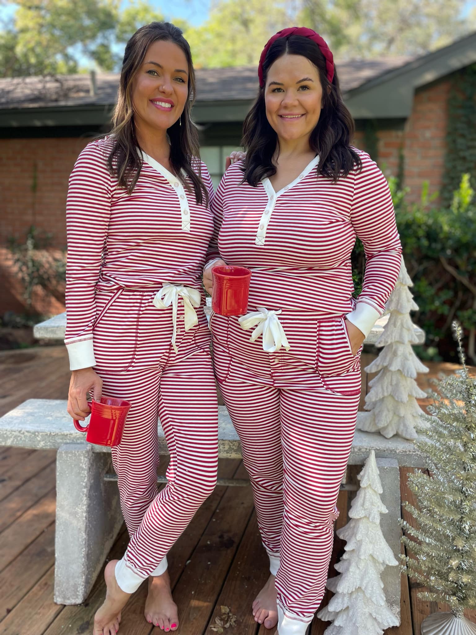 Candy Striped Pajama Pants Set Ave Shops