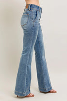 Judy Blue High-Waist Flare Denim Jeans with Front Seam Detail