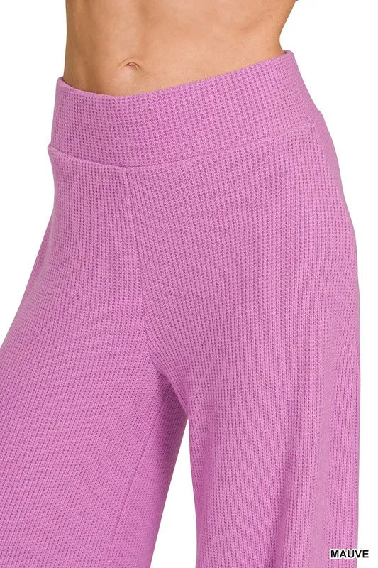 Zenana Classic Blue Rolled Sleeve Top and Pants Sweater Set