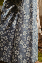 BiBi Denim Floral Textured Wide Leg Jeans