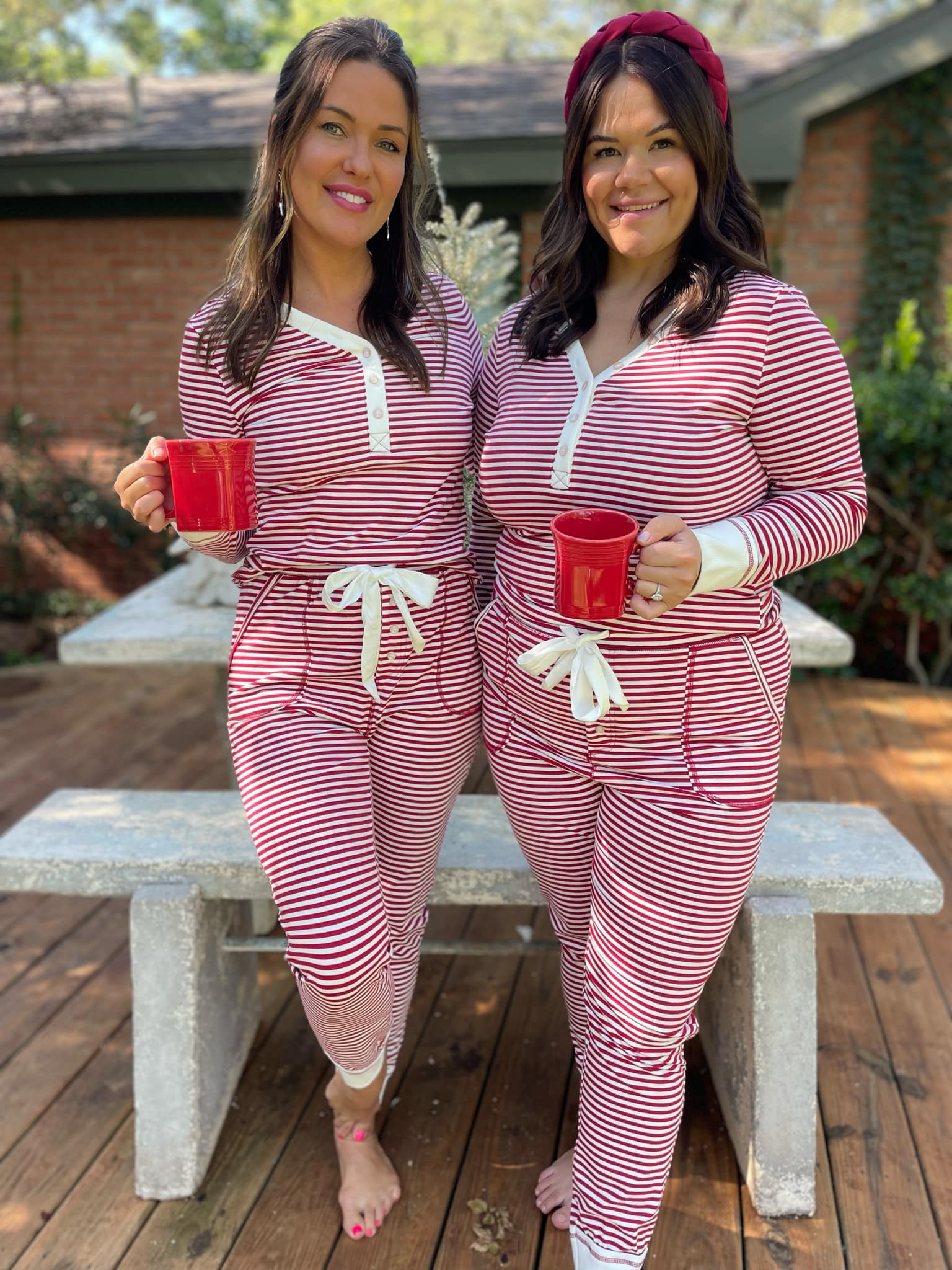 Candy Striped Pajama Pants Set Ave Shops