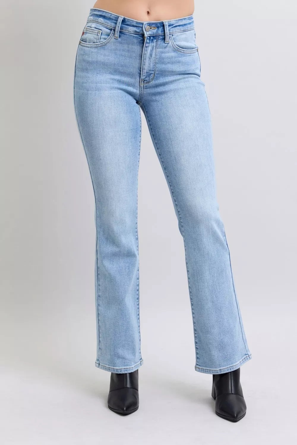 Judy Blue Mid Rise Thermal Bootcut Jeans