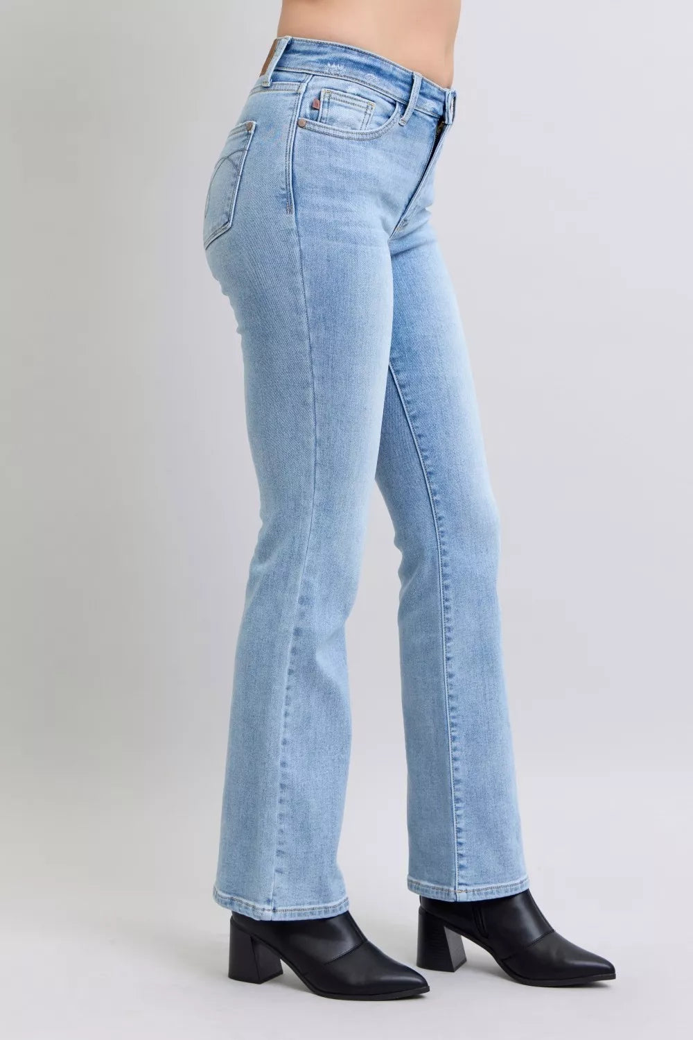 Judy Blue Mid Rise Thermal Bootcut Jeans