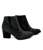 Naughty Monkey Shine Star Rhinestone Bootie in Black Shoes