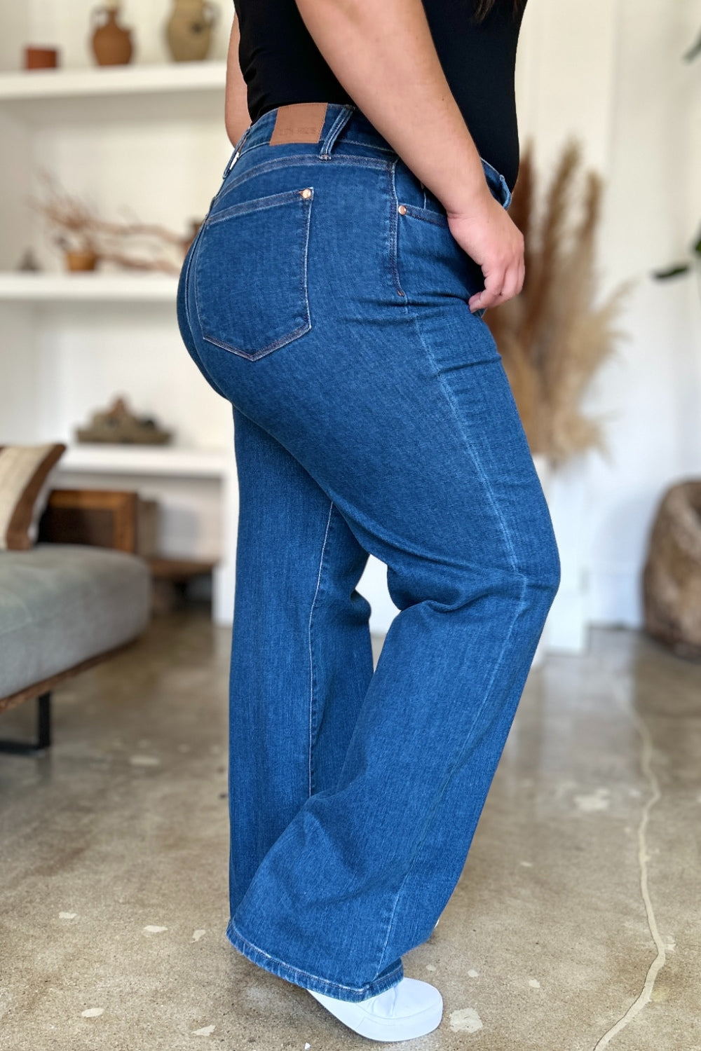 Judy Blue High Rise Straight Jeans Trendsi