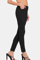 Zenana Black High Rise Skinny Jeans with Pockets Jeans