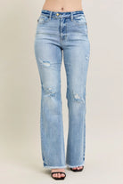Judy Blue High Waisted Flare Jeans W/ Shield Pockets LT