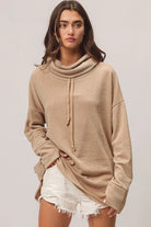 BiBi Taupe Solid Side Pocket Thumb Top
