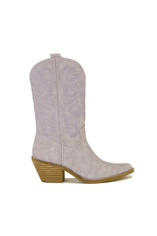 ADELA-05-WESTERN BOOTS LILAC Let's See Style