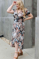 Heimish Give Me Roses Floral Maxi Wrap Dress