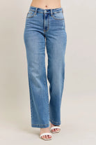 Judy Blue Medium Washed High Waist Straight Jeans