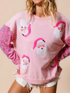 Preorder: Christmas Theme Sequin Long Sleeve Sweatshirt