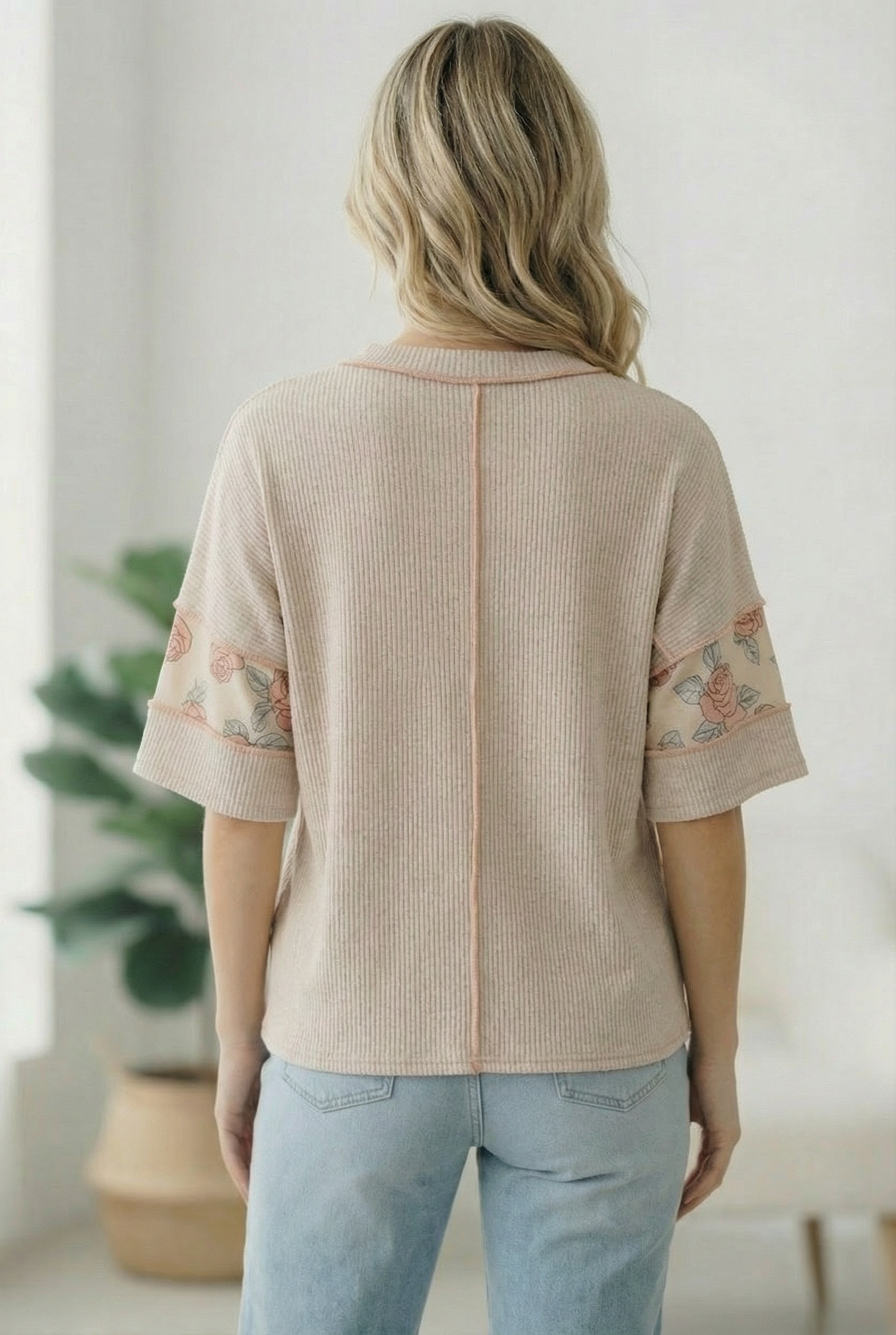 Haptics Roses are Red Colorblock Top