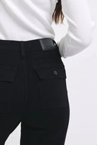 Judy Blue Black High Waist Cargo Cuffed Jogger