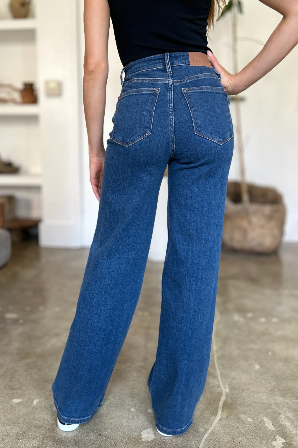 Judy Blue High Rise Straight Jeans Trendsi