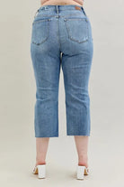 Judy Blue High Waist Destroy Crop Wide Leg Jeans