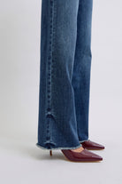 Judy Blue Raw Hem Mid Rise Jeans w/ Tint Jeans