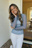 Haptics Oh My Darling Floral Mesh Top