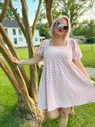 Mittoshop The Moment Checkered Babydoll Dress Bogo Free