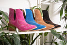 Naughty Monkey Journee Ankle Boots in Magenta Ave Shops