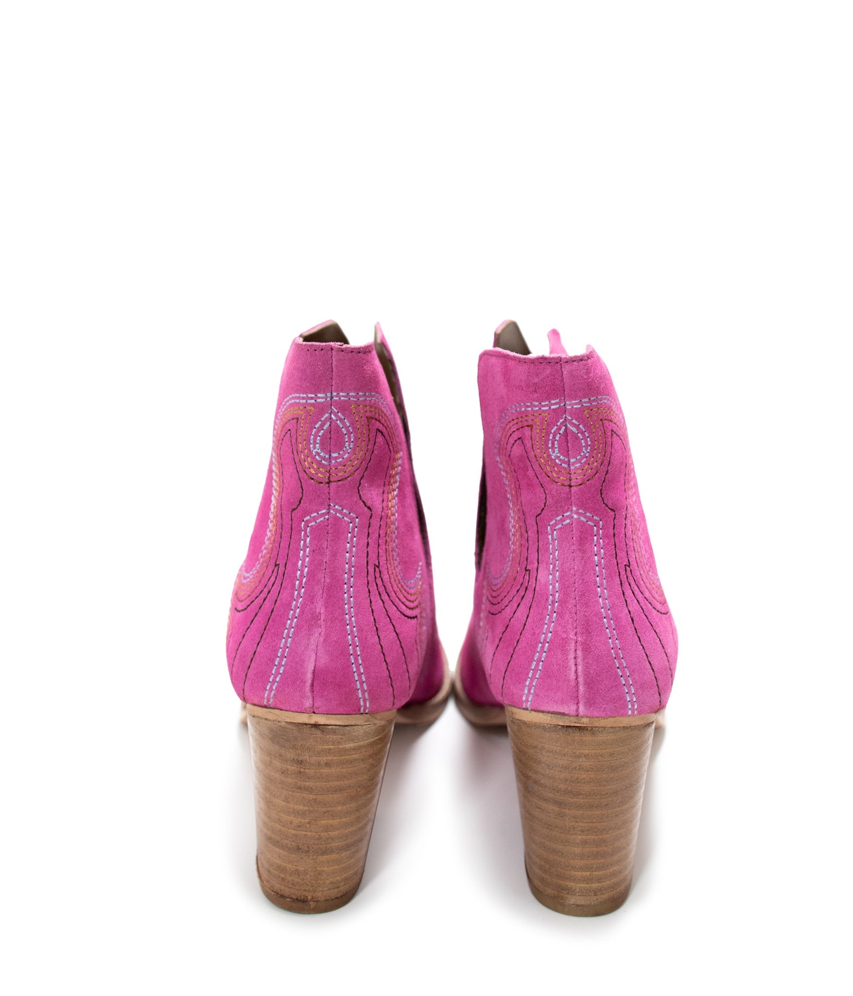 Naughty Monkey Journee Ankle Boots in Magenta Ave Shops