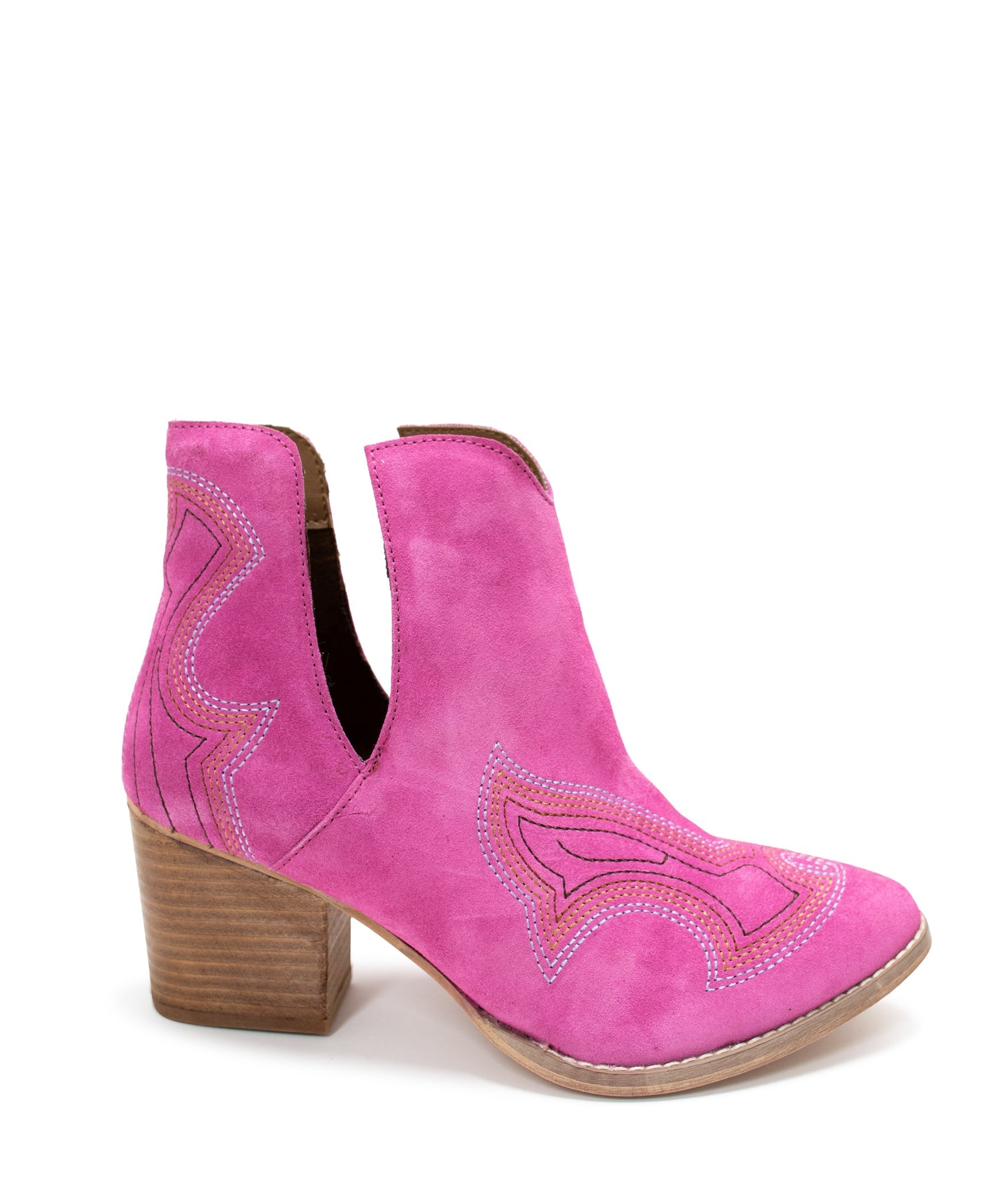 Naughty Monkey Journee Ankle Boots in Magenta Ave Shops