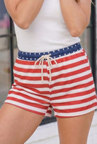 Stars and Stripes Drawstring Shorts