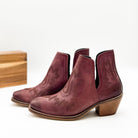 Naughty Monkey Kickin' Booties in Burgundy Shoes