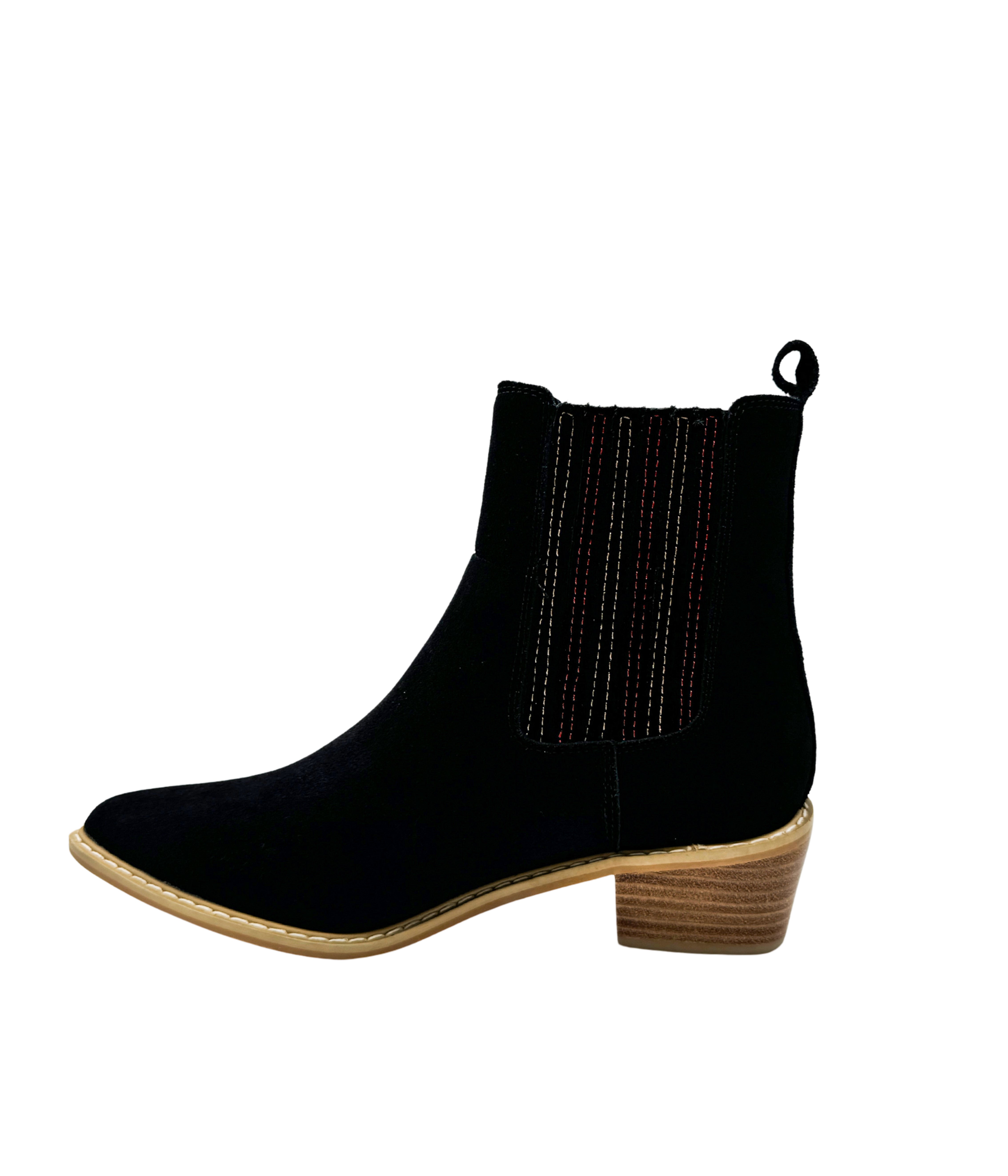 Naughty Monkey Leonor Suede Ankle Boot in Black Shoes