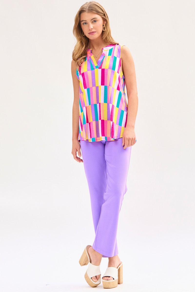 Dear Scarlett Lizzy Tank Top in Multi Womens
