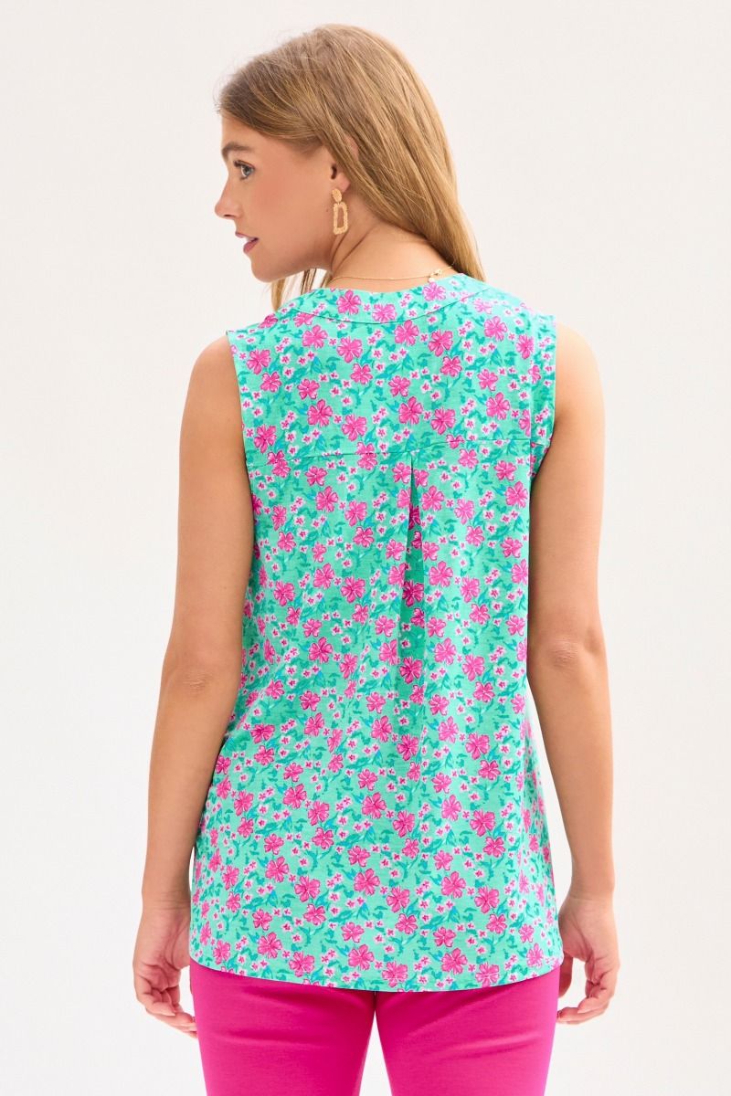 Dear Scarlett Lizzy Tank Top in Mint Womens