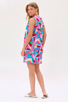 Dear Scarlett Lizzy Tank Dress in Royal Multi Womens