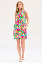 Dear Scarlett Lizzy Tank Dress in Multi Womens