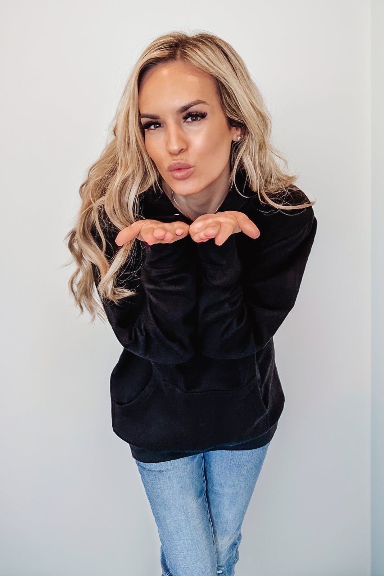 Lovergirl Black Long Sleeve Sweatshirt Shirts