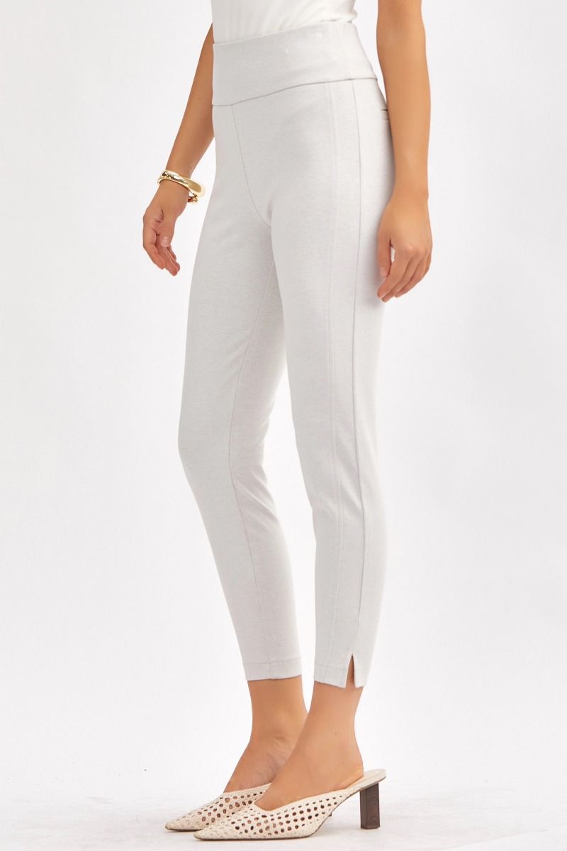 Dear Scarlett Magic Crop Skinny Pants - Colors! Pearl Gray Womens